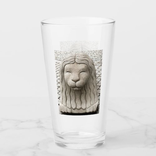 Sweden Stockholm Stone Lion Photograph Glass