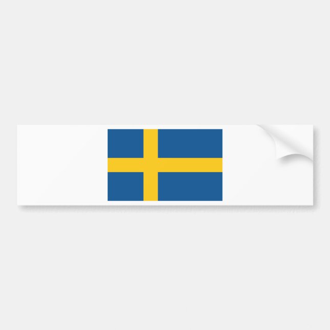 Sweden / Sverige Bumper Sticker (Front)