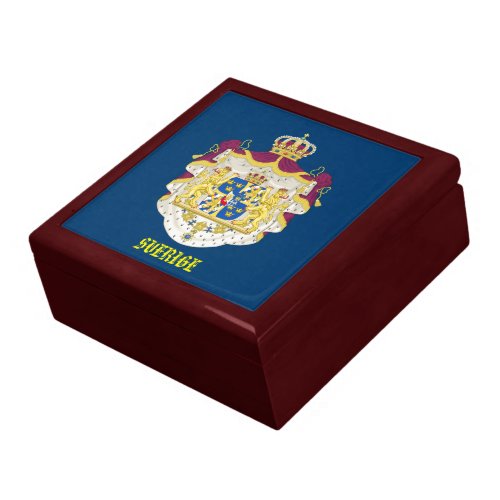 Sweden _ Sverige Crest Jewelry Box