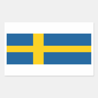 Sweden/Swede/Swedish Flag Rectangular Sticker