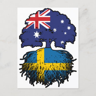 Sweden Swedish Australian Australia Tree Roots Postcard