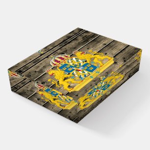 Sweden & Swedish Coat of Arms, flag / patriotic Paperweight