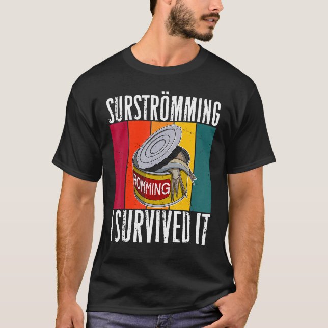 Sweden Swedish Fish Specialty Surstromming Puke Fi T-Shirt (Front)
