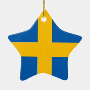 Sweden - Swedish Flag Ceramic Ornament