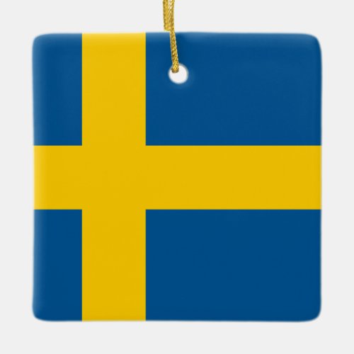 Sweden Swedish Flag  Ceramic Ornament