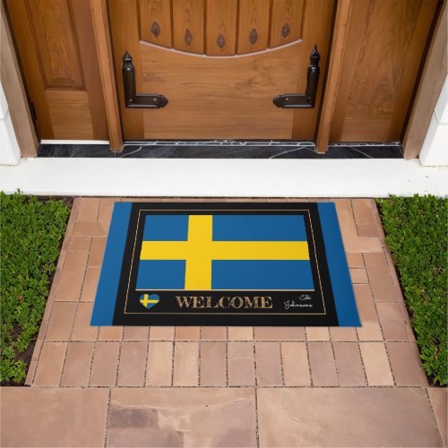 Sweden  Swedish Flag house matssports Welcome Doormat