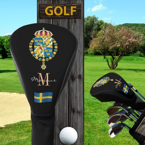 Sweden Swedish Flag Monogrammed Golf Clubs Covers
