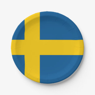 Sweden (Swedish) Flag Paper Plates