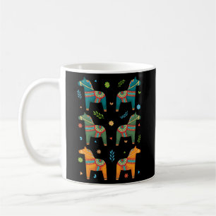 Sweden Swedish Flag Swede Scandinavian Dala Horse Coffee Mug