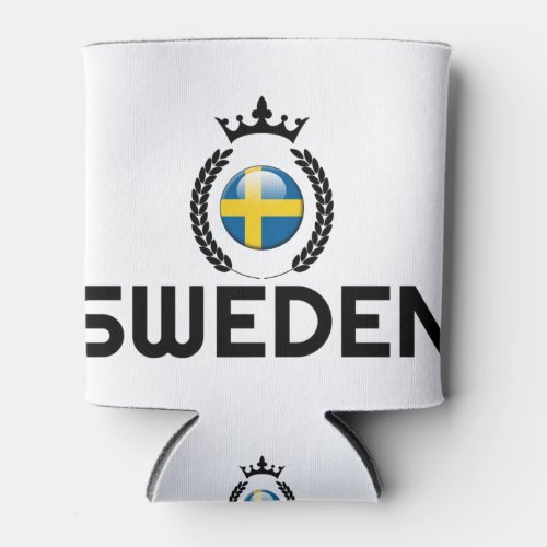 Sweden Swedish Flag Sweden country Sweden flag Can Cooler