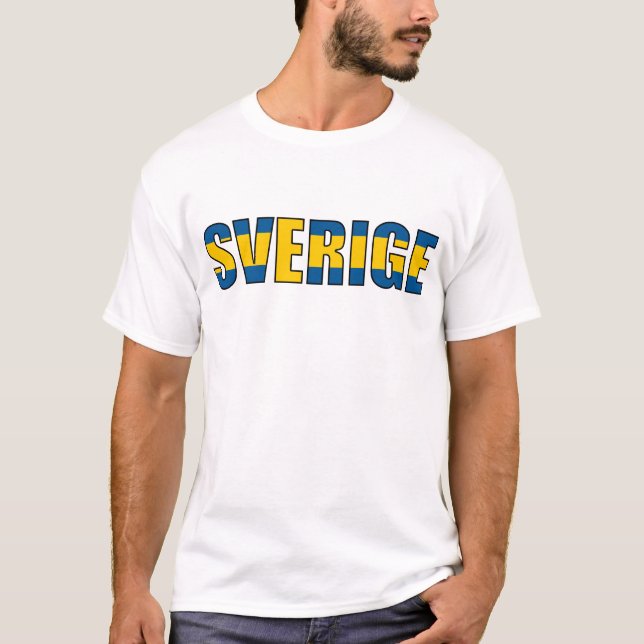 Sweden Swedish Flag T-Shirt (Front)