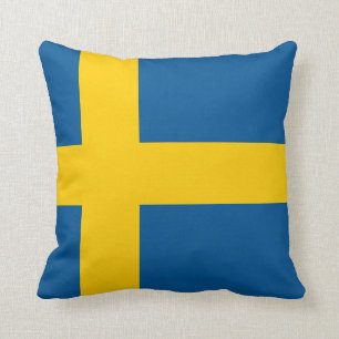 Sweden (Swedish) Flag Throw Pillow