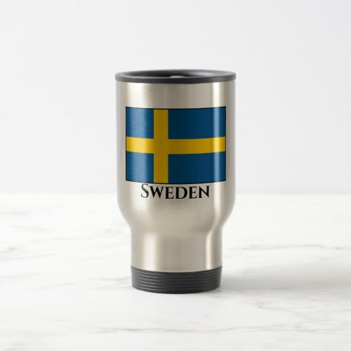 Sweden Swedish Flag Travel Mug