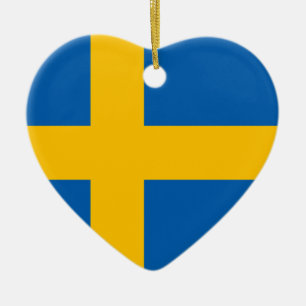 Sweden - Swedish National Flag Ceramic Ornament