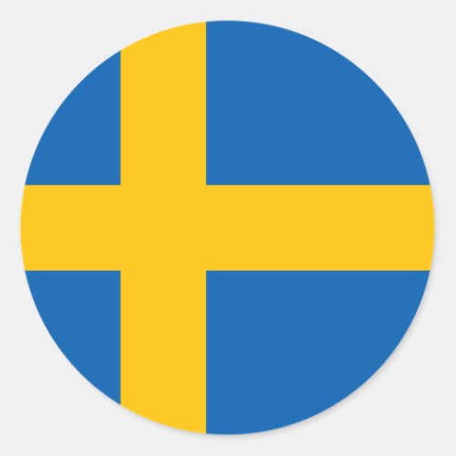 Sweden _ Swedish National Flag Classic Round Sticker