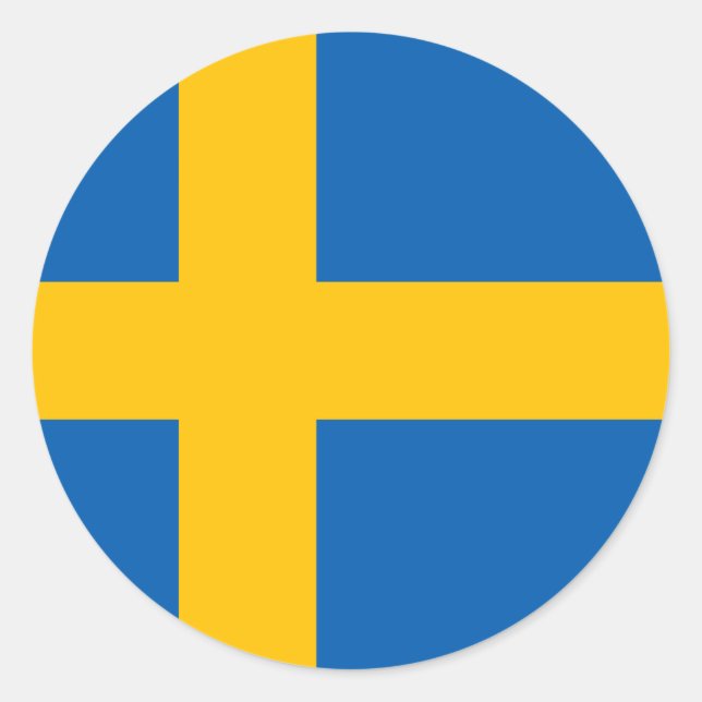 Sweden - Swedish National Flag Classic Round Sticker (Front)