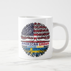 Sweden Swedish US American USA United States Tree Giant Coffee Mug