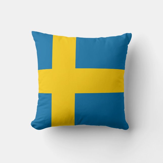 Sweden Throw Pillow (Front)