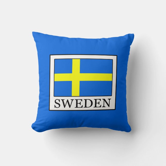 Sweden Throw Pillow (Front)