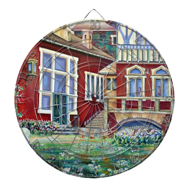Sweden, Traditional Landscape Dart Board (Front)
