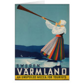 Sweden Varmland Vintage Travel Poster (Front)