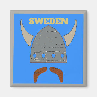 Sweden, Viking Head Magnet