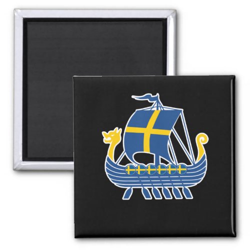 Sweden Viking Ship Gift Valhalla Swedish Viking Magnet