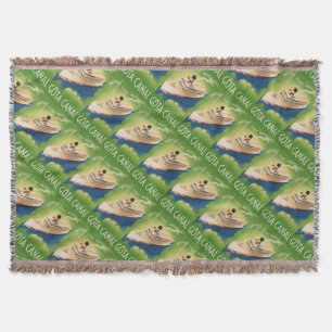 Sweden Vintage Travel throw blanket