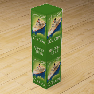 Sweden Vintage Travel wine gift box