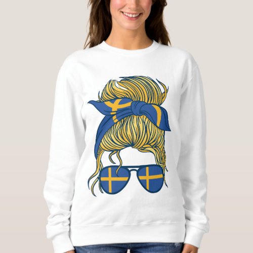 Sweden woman design sweatshirt