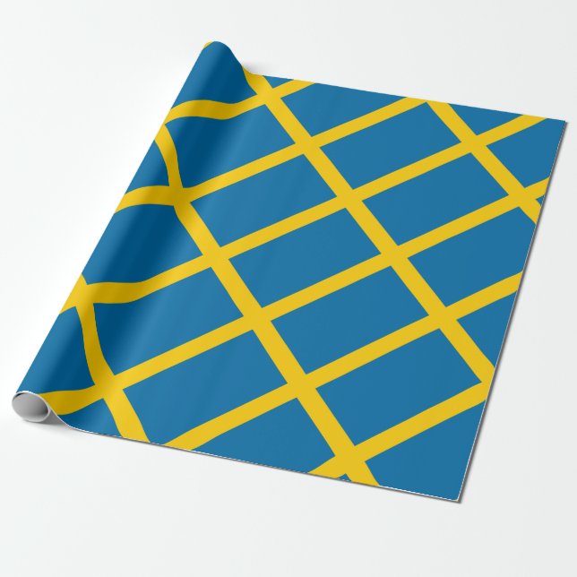 Sweden Wrapping Paper (Unrolled)