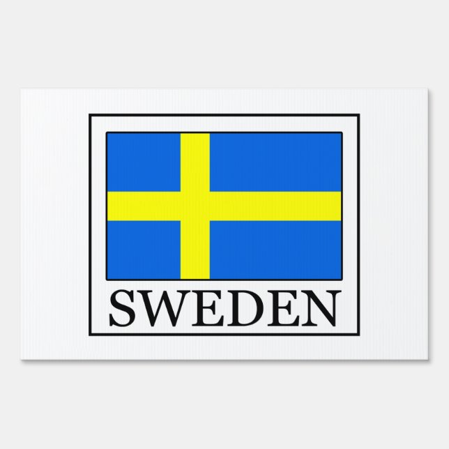 Sweden Yard Sign (Front)