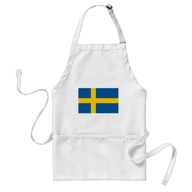 Sweden's Flag Adult Apron (Front)
