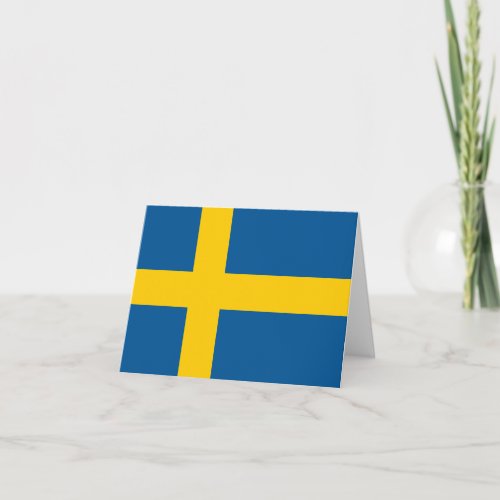 Swedens Flag Card