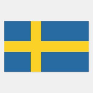 Sweden's Flag Rectangular Sticker