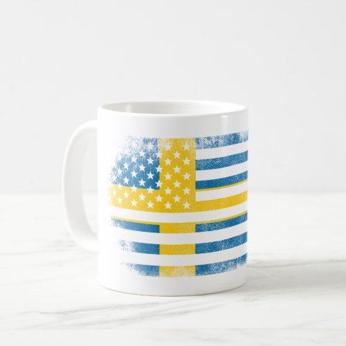 Swedish American Flag   Sweden and USA Design Coffee Mug