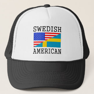 Swedish American Flag Trucker Hat