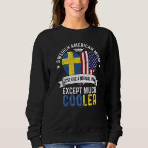 Swedish American Mom Mothers Day Mama Country Swed Sweatshirt