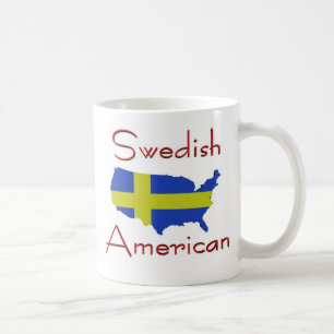 Swedish American (USA Map) Mug