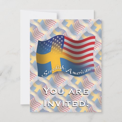 Swedish_American Waving Flag Invitation