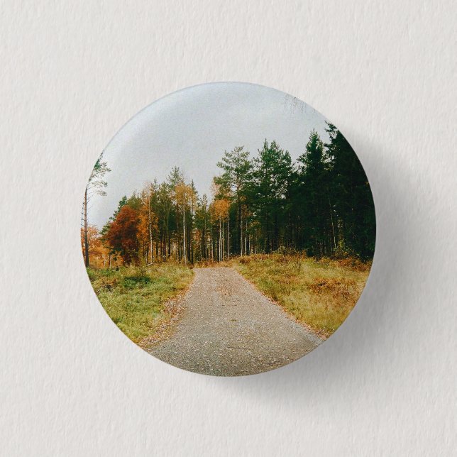 Swedish Autumnal Forest Button (Front)