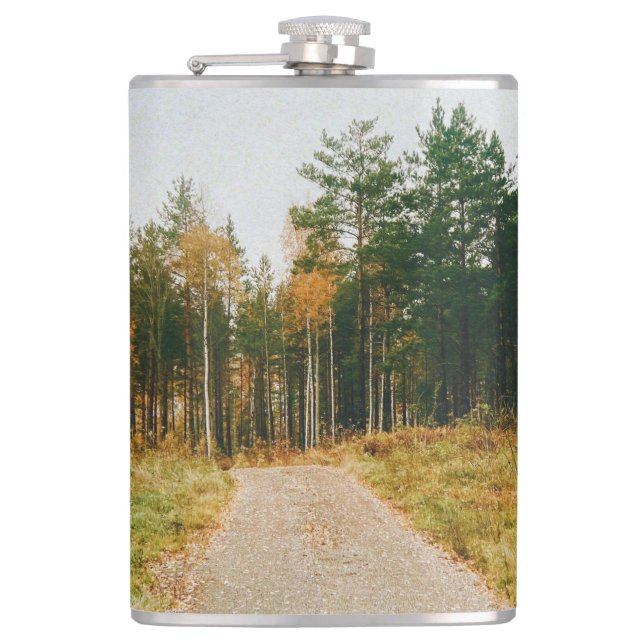 Swedish Autumnal Forest Flask (Front)