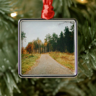 Swedish Autumnal Forest Metal Ornament