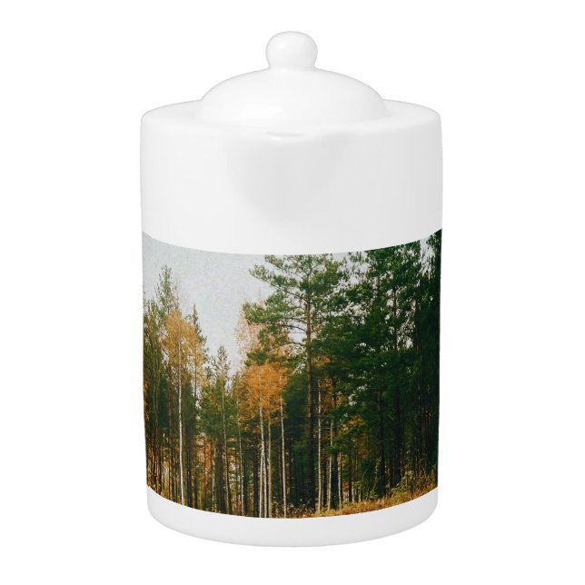 Swedish Autumnal Forest Teapot (Front)