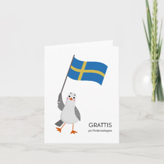 Swedish Birthday Card – Grattis på födelsedagen
