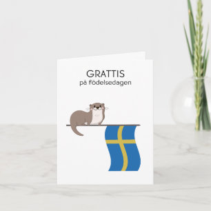Swedish Birthday Card – Grattis på födelsedagen