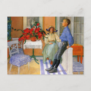 Swedish Brother and Sister 1911 Postcard