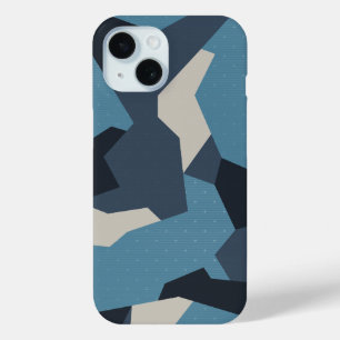 Swedish Camo Advanced Blue iPhone 15 Case