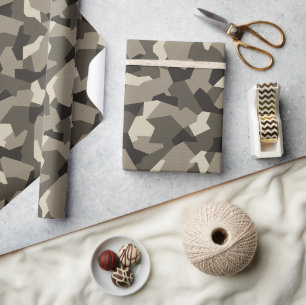 Swedish Camo Advanced Gray Wrapping Paper