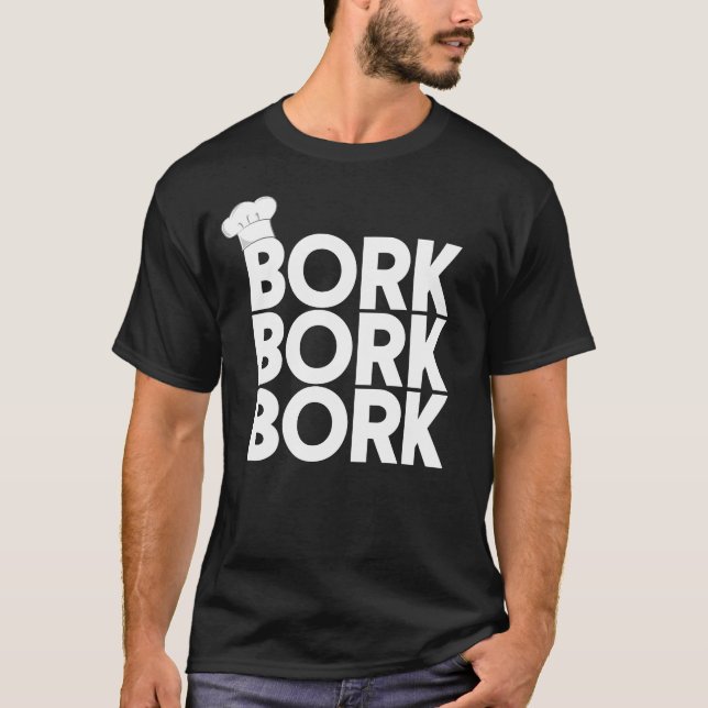 Swedish Chef Bork Bork Bork Funny Swedish Chef T-Shirt (Front)
